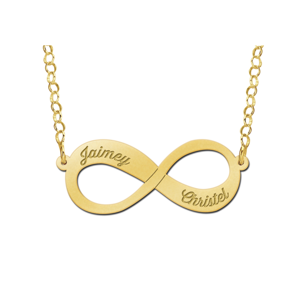 Vertrouwelijk Umeki AIDS Infinity ketting van goud.