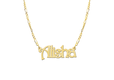 Gouden naamketting model Alisha2 Gouden naamketting model Alisha2