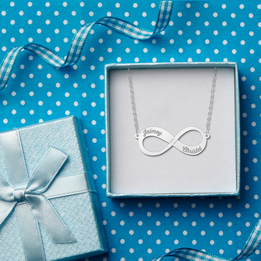 Infinity ketting van zilver2 Infinity ketting van zilver2