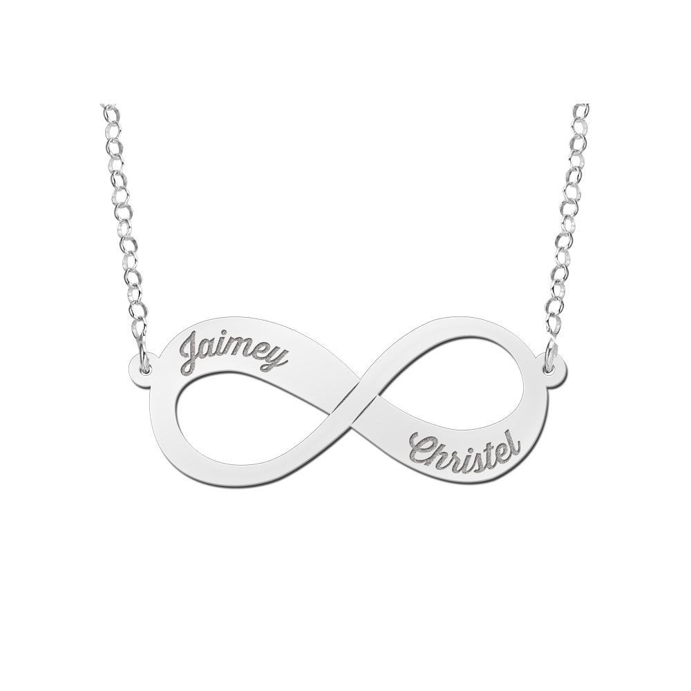 Infinity ketting van zilver Infinity ketting van zilver