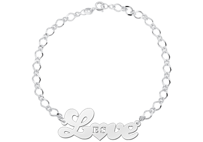 Zilveren enkelband Love2 Zilveren enkelband Love2