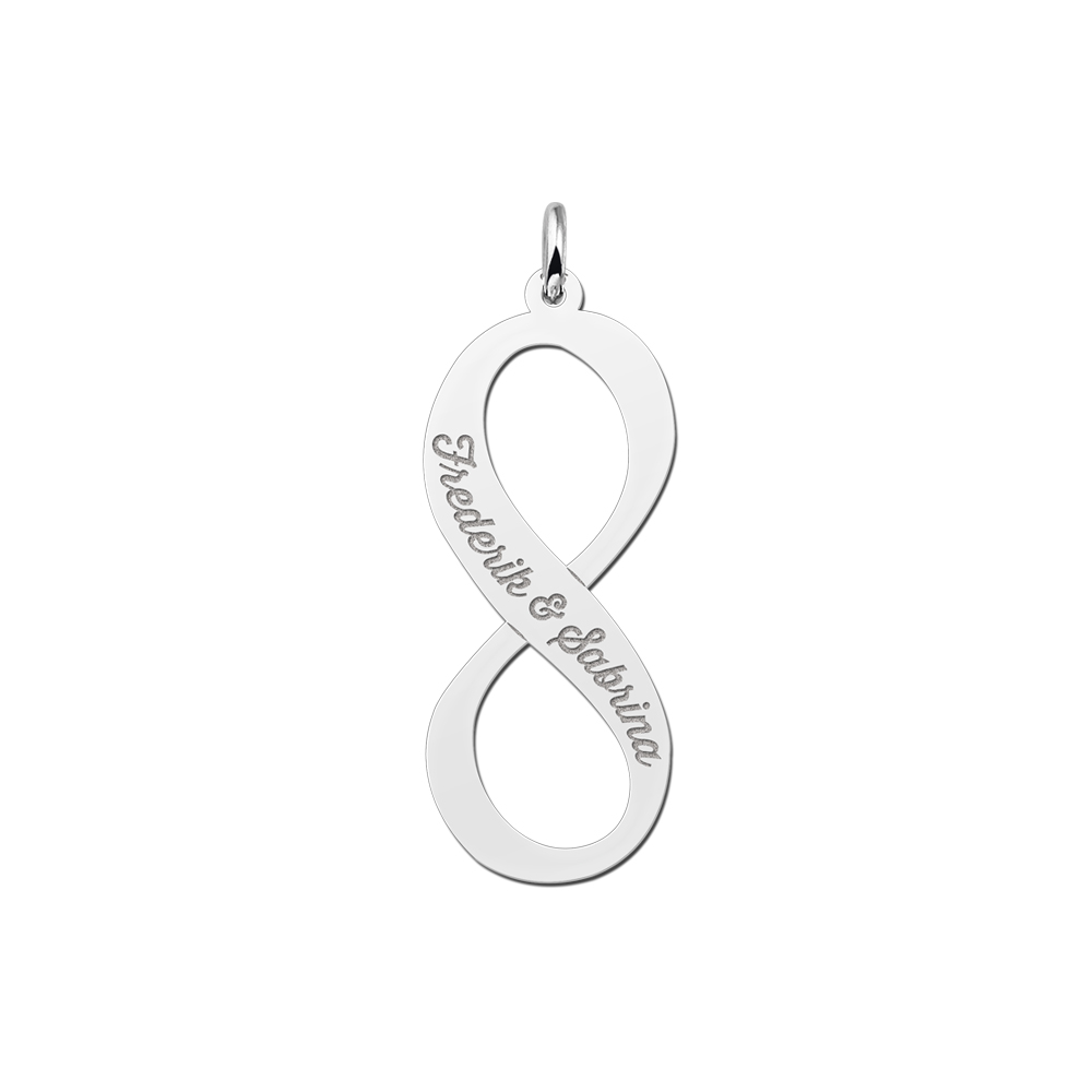 Infinity hanger van zilver.