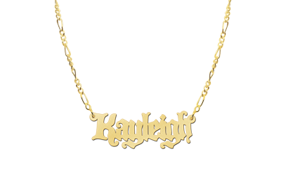 Gouden naamketting model Kayleigh2 Gouden naamketting model Kayleigh2