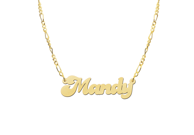 omhelzing zegen Het formulier Gouden naamketting model Mandy
