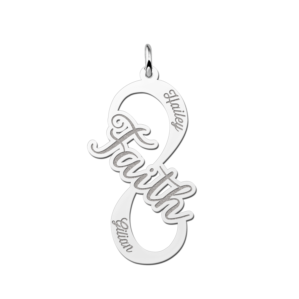 Zilveren Faith infinity hanger Zilveren Faith infinity hanger