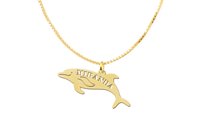 Gouden hanger dolfijn2 Gouden hanger dolfijn2