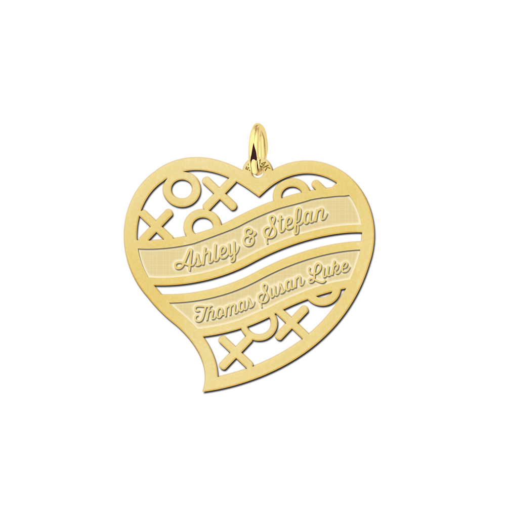 Gouden familie hart Gouden familie hart